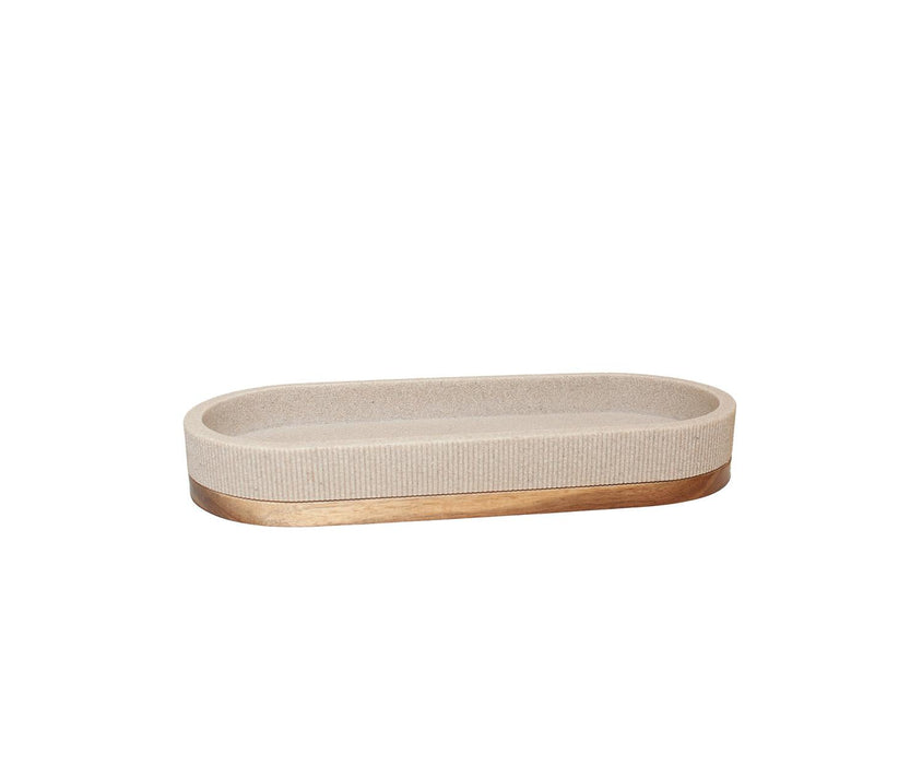 ANDREA HOUSE BA76052 Bandeja Poliresina Zen 22X10,5X3Cm