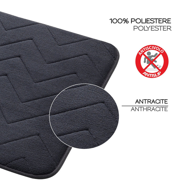 GEDY 96MS5080859 MOUSSE Alfombra Antracita