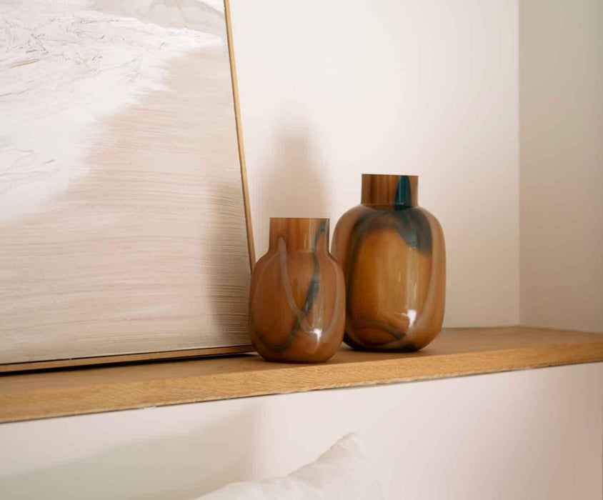 ANDREA HOUSE CR25005 Jarrón Vidrio Acapulco Ø19x29 CM