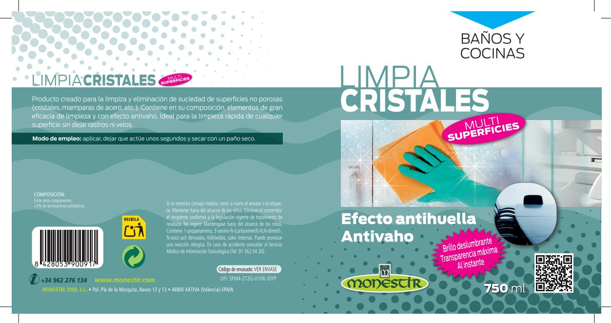 MONESTIR CITY07BC Limpiacristales Multisuperficies 0,75L