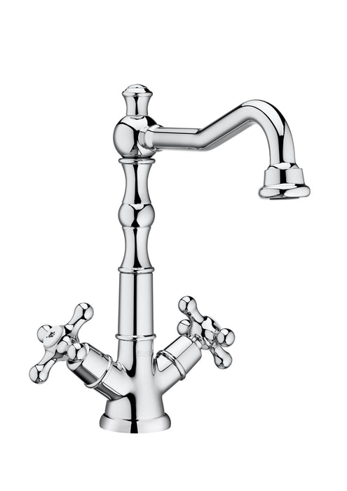 ROCA A5A844BC00 CARMEN Grifo Bimando Cocina Caño Giratorio Cromo