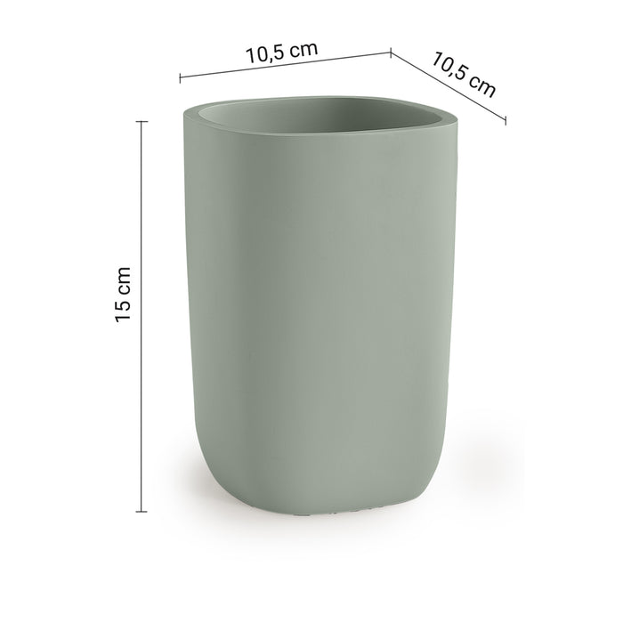 GEDY MA971700300 MACARON Porta cubiertos de cocina verde mate