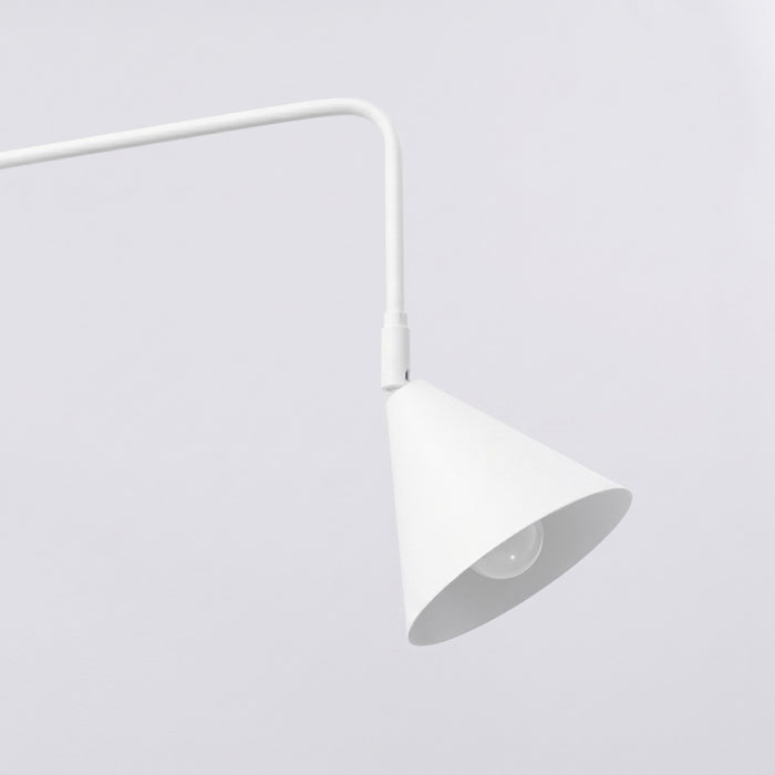 SOLLUX SL.2491 Aplique de pared NOX 1 blanco con interruptor