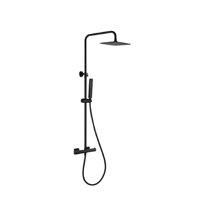 IMEX BTT064/NG TOSCANA-AREZZO Termostatico Conjunto Ducha Negro Mate