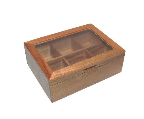 ANDREA HOUSE CC75057 Caja Infusiones Acacia 21X16X7,5Cm