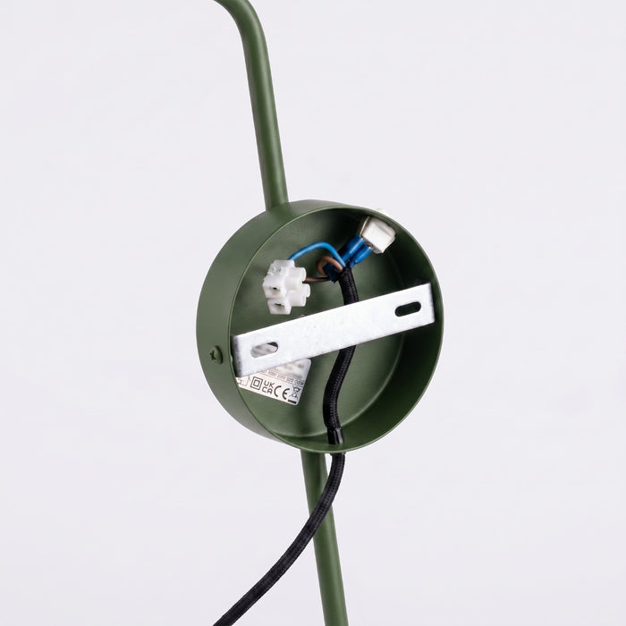 SOLLUX SL.2495 Aplique de pared NOX 1 verde oliva con interruptor