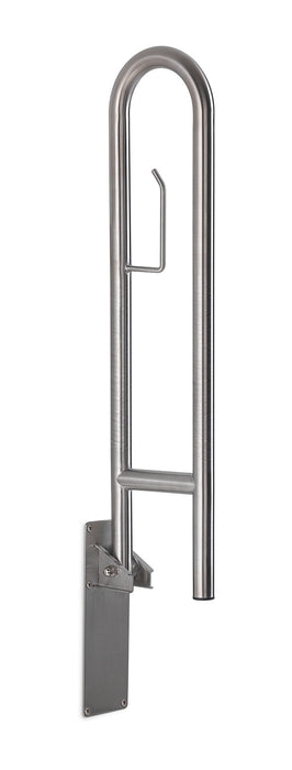 GEDY 56581400000 SNUG Soporte de apoyo abatible 80 cm con portarrollo negro mate