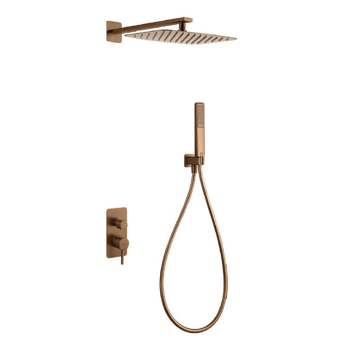 IMEX GPT064/ORC TOSCANA-AREZZO Monomando Conjunto Empotrado Oro Rosa Cepillado