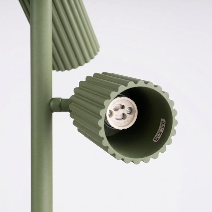 SOLLUX SL.2026 Lámpara de pie KARBON 3 verde oliva