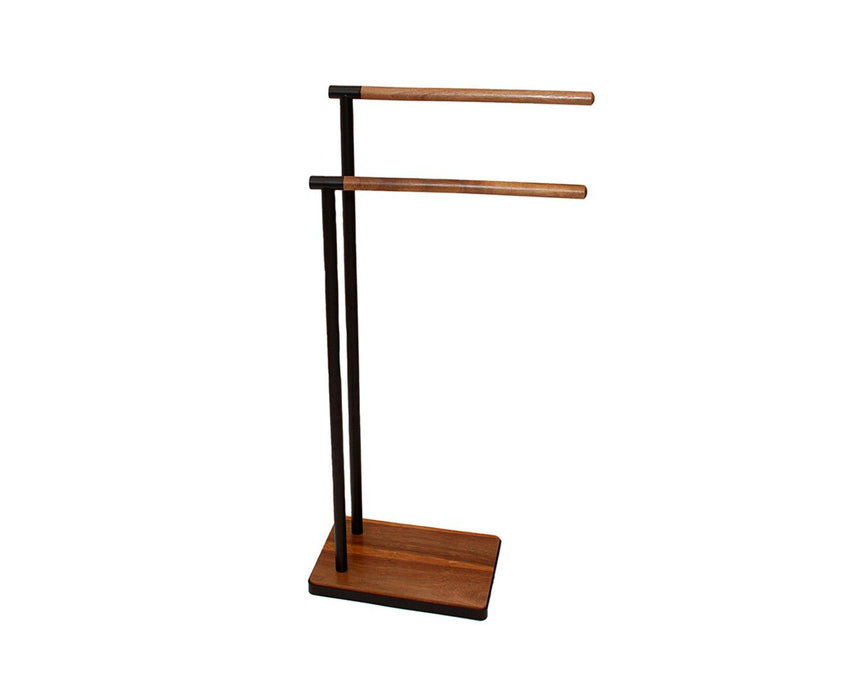 ANDREA HOUSE BA26104 Toallero Metal Negro/Acacia
