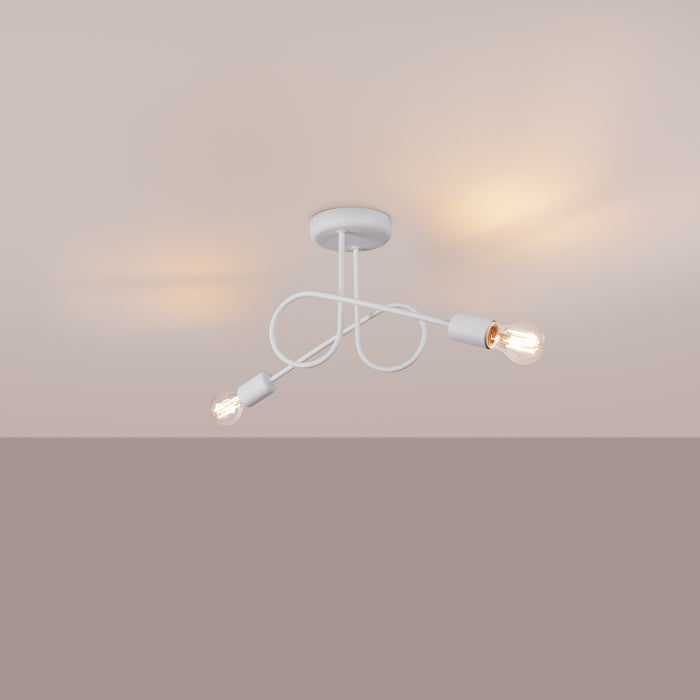 SOLLUX SL.1471 Lámpara LOOP 2 blanca blanco