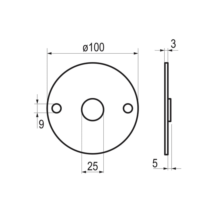 PRESTO 85602 Sensor piezoeléctrico rada outlook Cromo