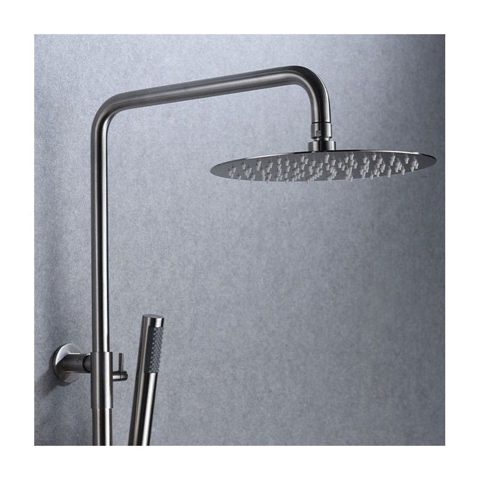 IMEX BTK017/AC MOSCU Thermostatic Faucet Telescopic Shower Set Steel