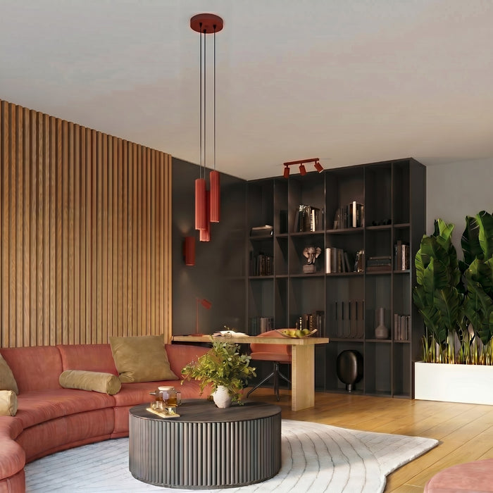 SOLLUX SL.2346 Aplique de pared KARBON 20 rojo