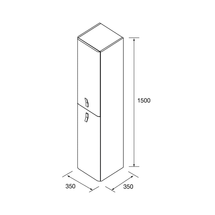 SALGAR 116141 UNIIQ Pilar 2 Puertas Color Verde Bosque