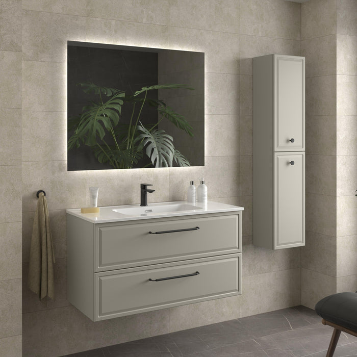 SALGAR RUNA Mueble+Lavabo IBON Color Gris Mate