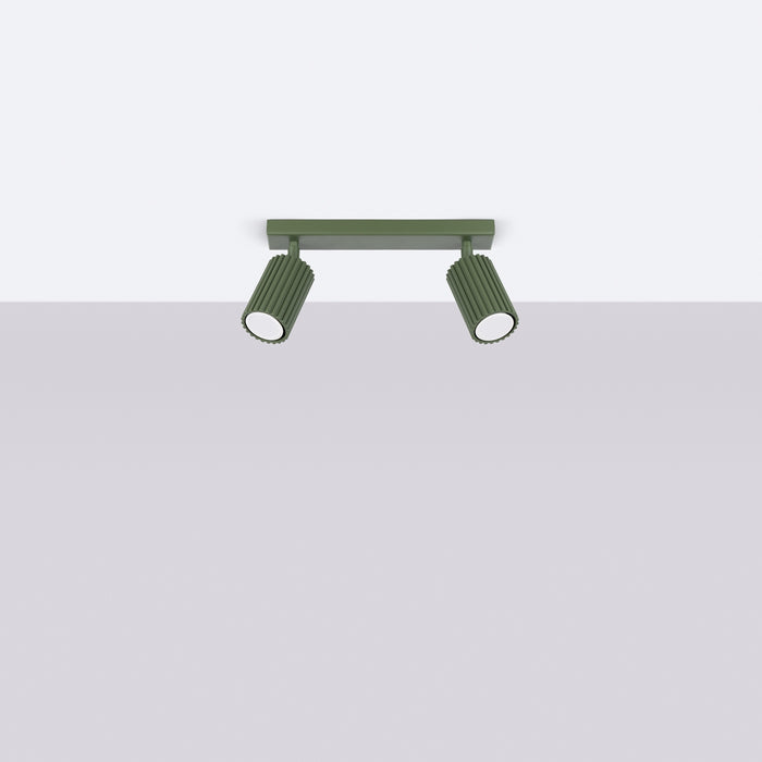 SOLLUX SL.1618 KARBON Lámpara De Techo 2 Verde Oliva