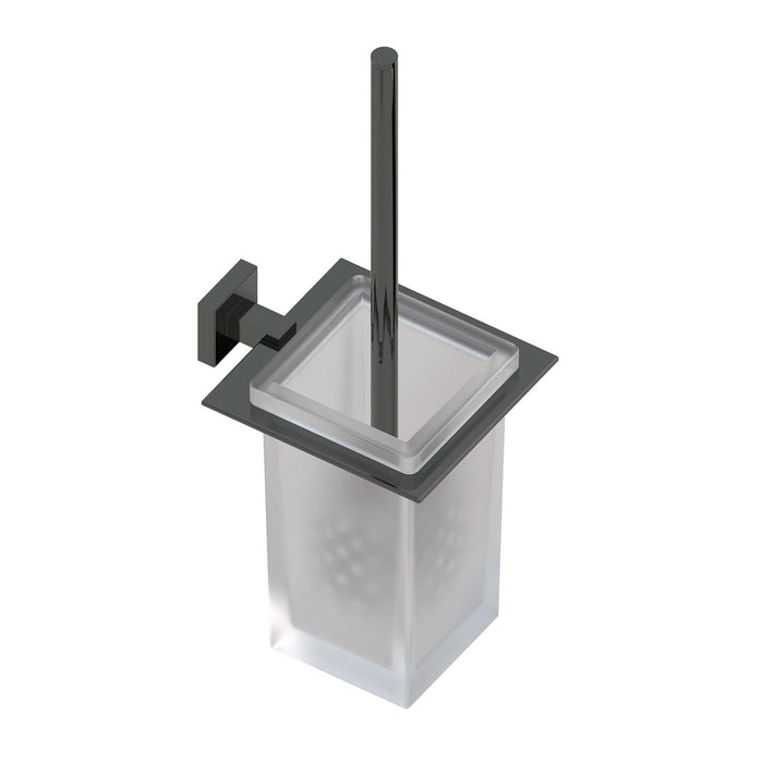 BELTRAN 10760 NIZA Black Chrome Brush Holder
