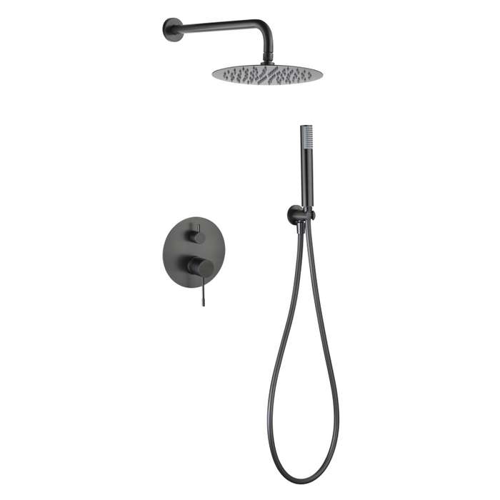IMEX GPG053/BGM GENOVA-PIAMONTE Monomando Conjunto Empotrado Black Gun Metal