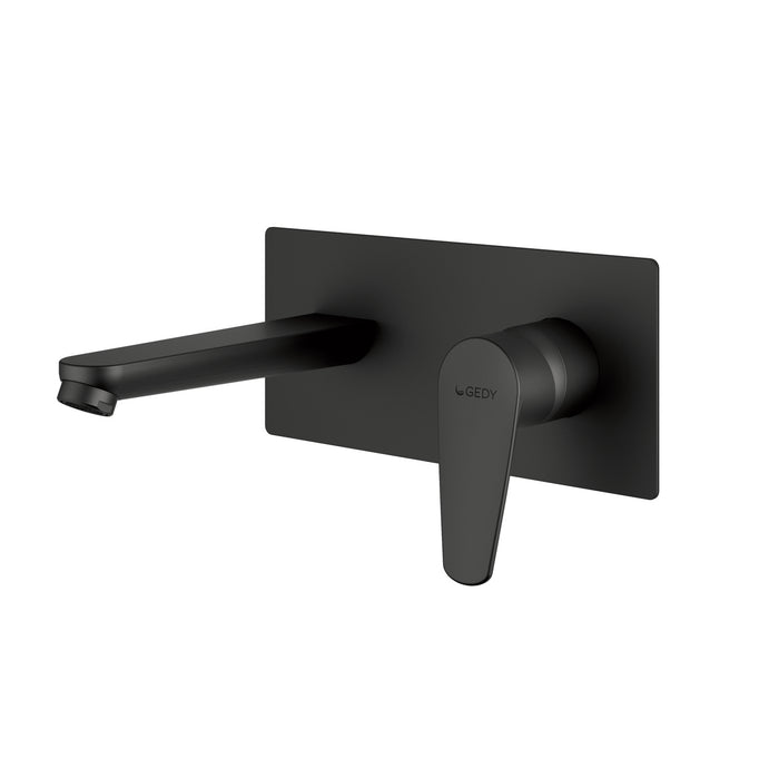 GEDY MXCO0714000 COMO Grifo de pared para lavabo negro mate