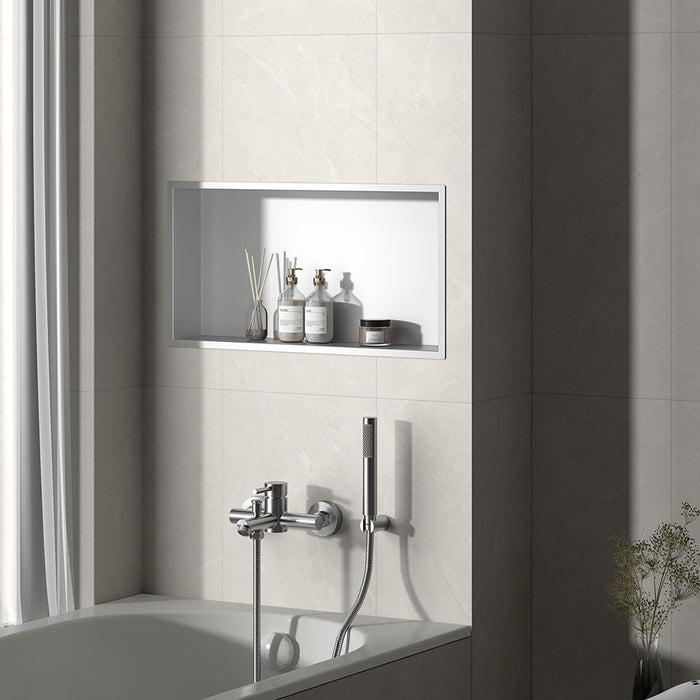 LLAVISAN L139154 Hornacina De Ducha Rectangular Blanco Mate 60X30