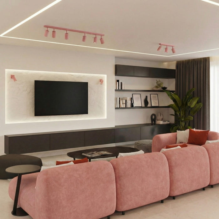SOLLUX SL.2174 Plafón RING 3P rosa