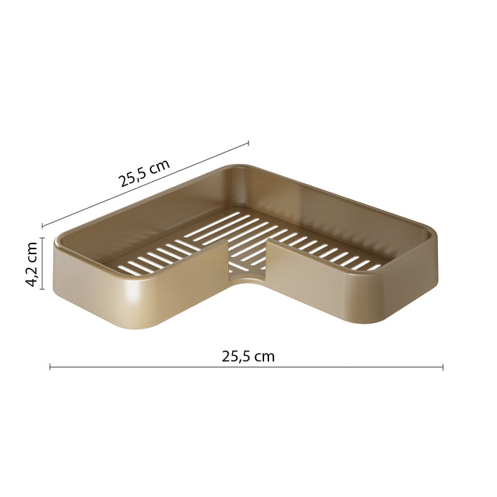 GEDY A9838800000 IL GIGLIO Porta objetos angular oro mate