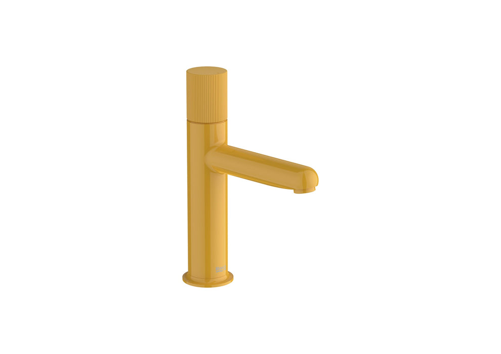 ROCA A5A3B3FP10 NU Single-lever Sink Faucet Cold Start Handle Stripes Honey Yellow