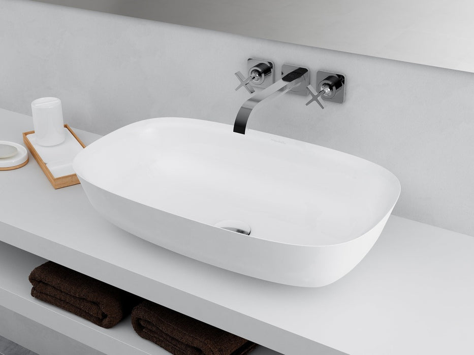 ACQUABELLA 53022955 LEVI RECTANGLE XL Sink Above Counter Matte White