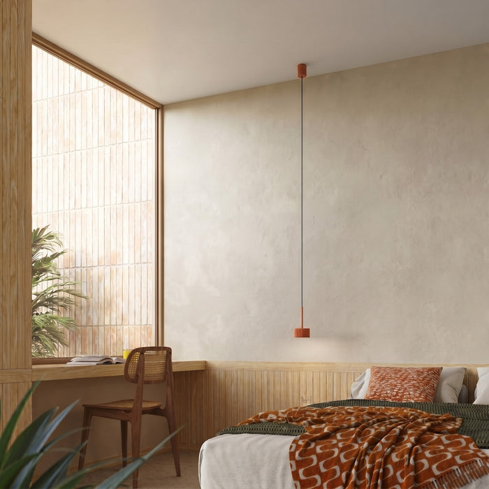 SOLLUX SL.2680 Lámpara colgante AURA 1 ocre rojo Gx53