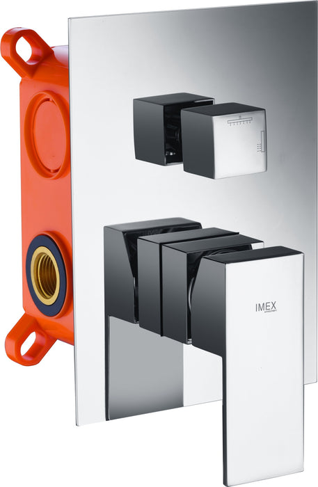 IMEX GT006 BERLIN Conjunto de Ducha Empotrado Monomando Cromo