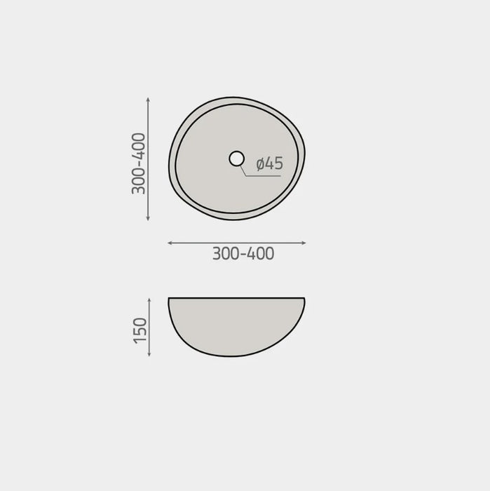 BhD 7052 BOSTON Lavabo Circular Sobre Encimera