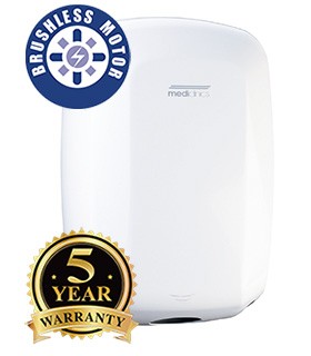 MEDICLINICS M19A-I MACHFLOW PLUS Secamanos Automático con Ionizador Blanco