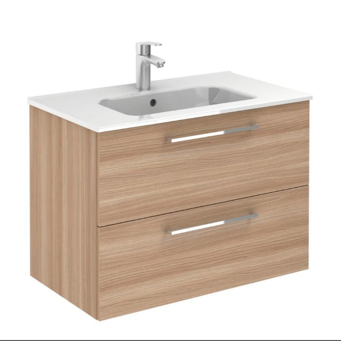 ROYO EASY Mueble+Lavabo Suspendido Nogal Arenado