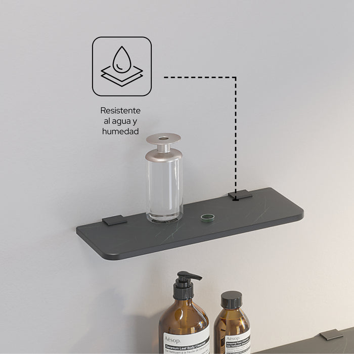 SONIA 200009 NOX Repisa 300 mm Marquina Negro