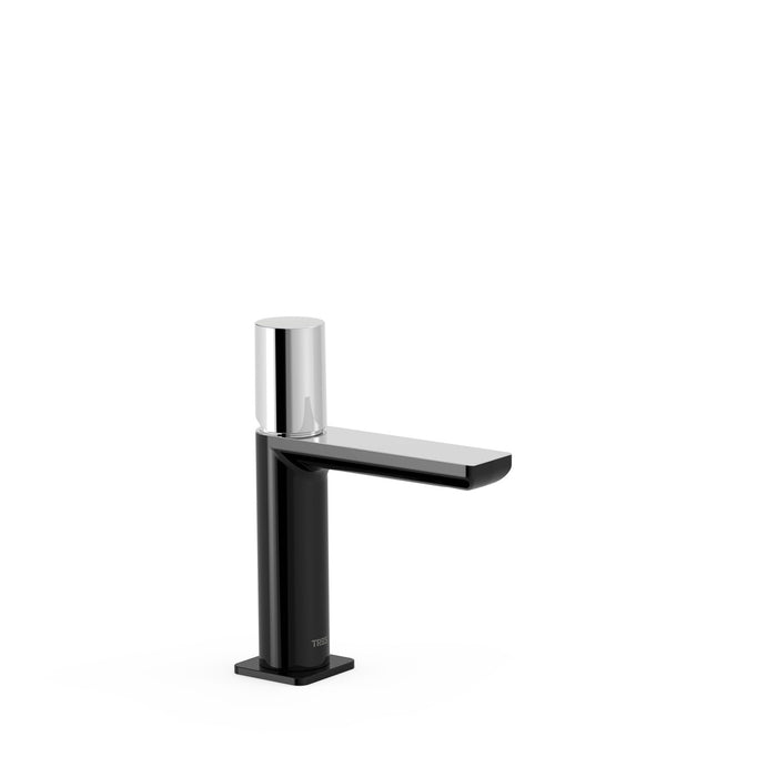 TRES 20010302NE LOFT Grifo Monomando para Lavabo Color Negro-Cromo