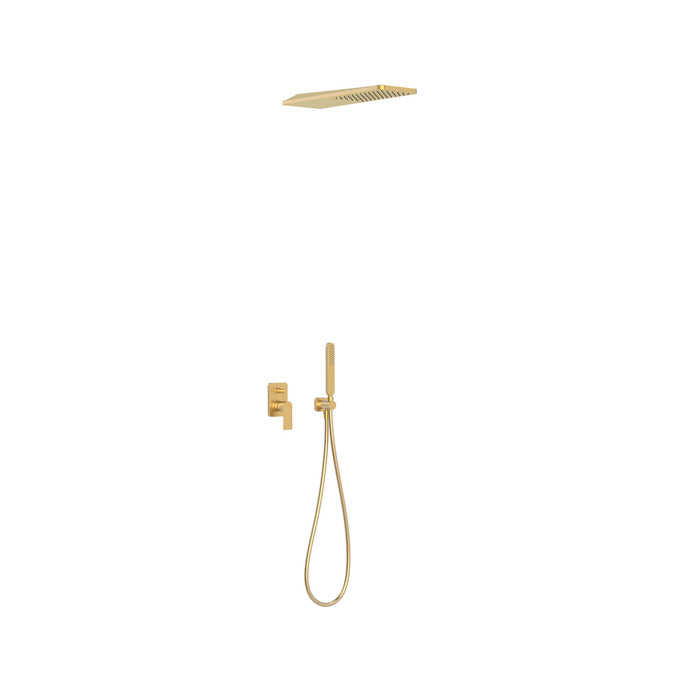 TRES 20018005OM LOFT Built-in 2-Way Single-Handle Faucet Kit for Shower Matte Gold Color 24K