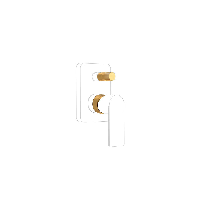 TRES 20018010OM LOFT Extension Set for 2-Way Recessed Single-Handle Faucets Color 24K Matte Gold