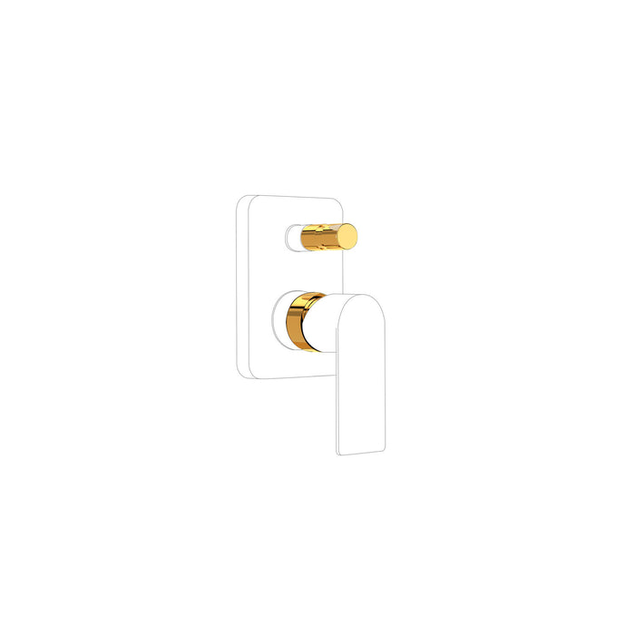 TRES 20018010OR LOFT Extension Set for 2-Way Recessed Single-Handle Faucets Color 24K Gold