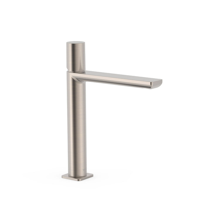 TRES 20020304AC LOFT Grifo Monomando Caño Alto para Lavabo Color Acero