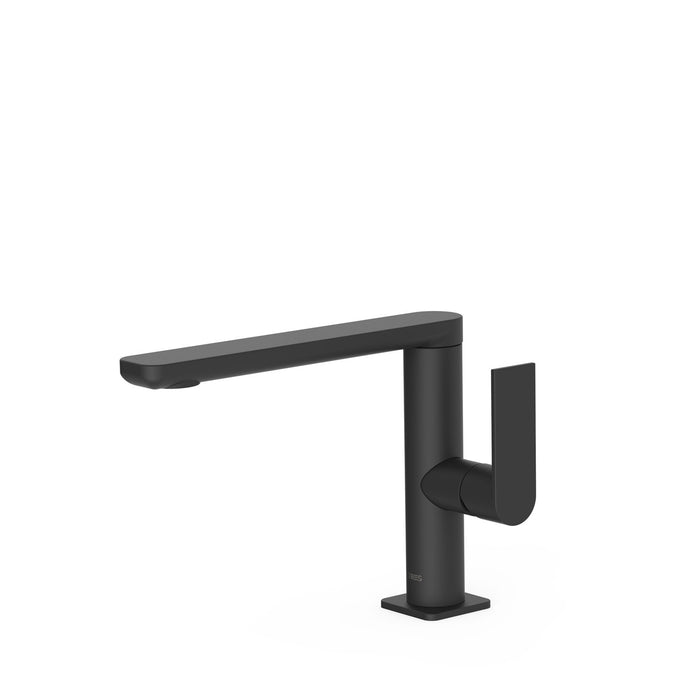 TRES 20020501NM LOFT Grifo Monomando con Maneta Lateral para Lavabo Color Negro Mate