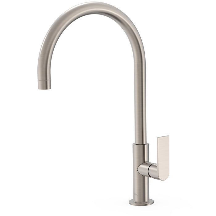 TRES 20020506AC LOFT XXL Single-lever Faucet High Spout with Side Handle for Sink Steel Color