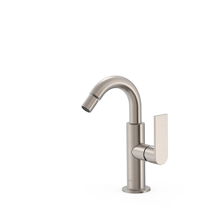 TRES 20022401AC LOFT Grifo Monomando con Maneta Lateral para Bidé Color Acero