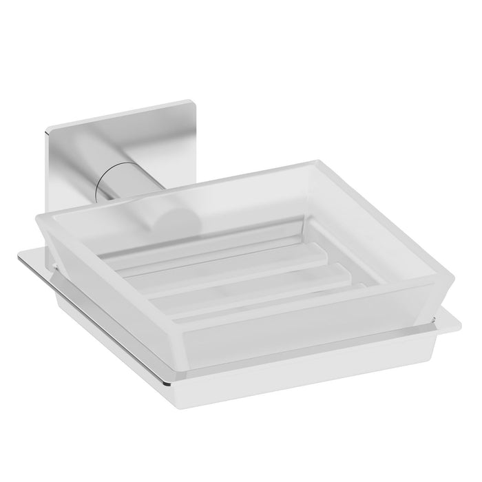 BELTRAN 10826 PRAGA Chrome Adhesive Soap Dish