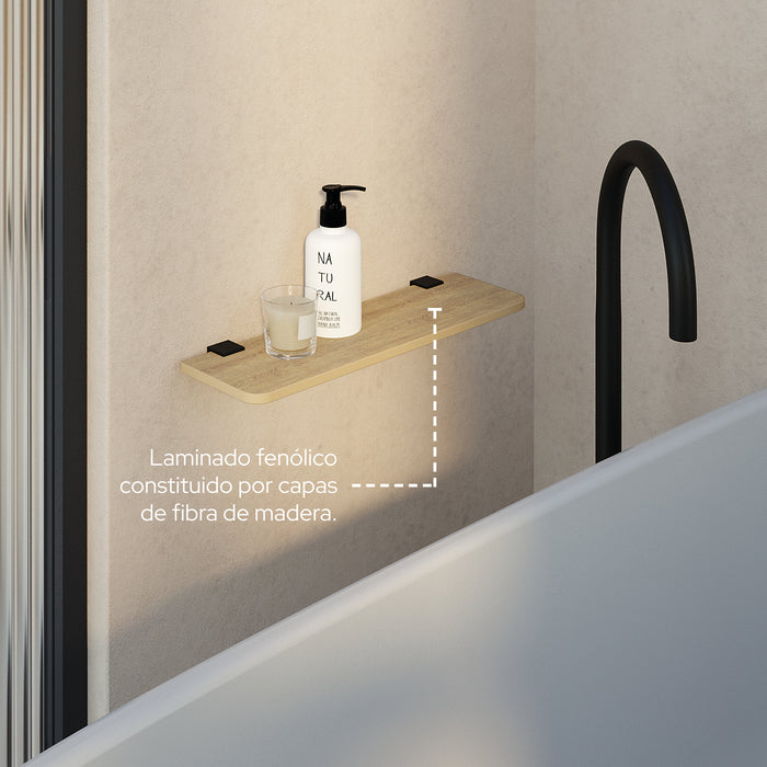 SONIA 200955 NOX Repisa 450 mm Roble Negro