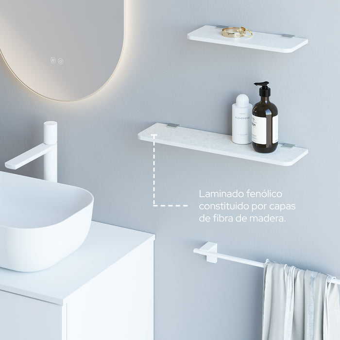 SONIA 200986 NOX Repisa 450 mm Pietra Níquel Cepillado