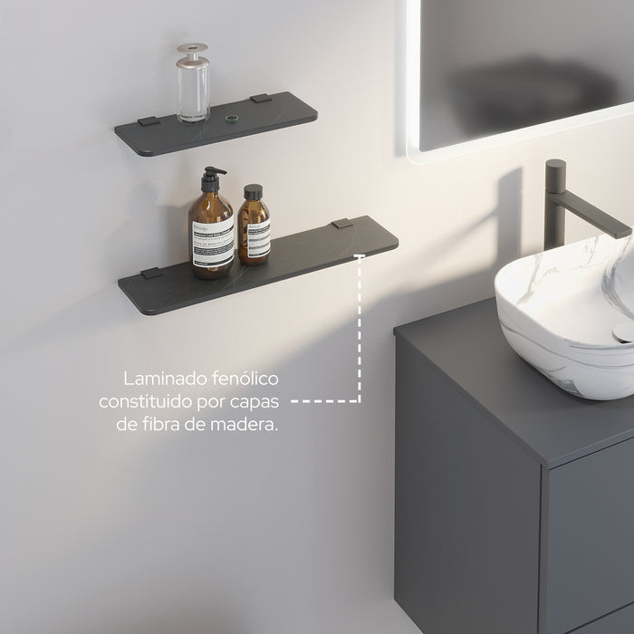 SONIA 200993 NOX Repisa 450 mm Marquina Negro