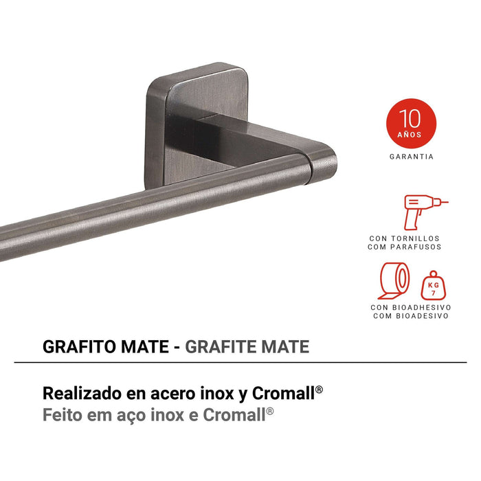 GEDY TO216081100 TONGA Toallero Gun Metal