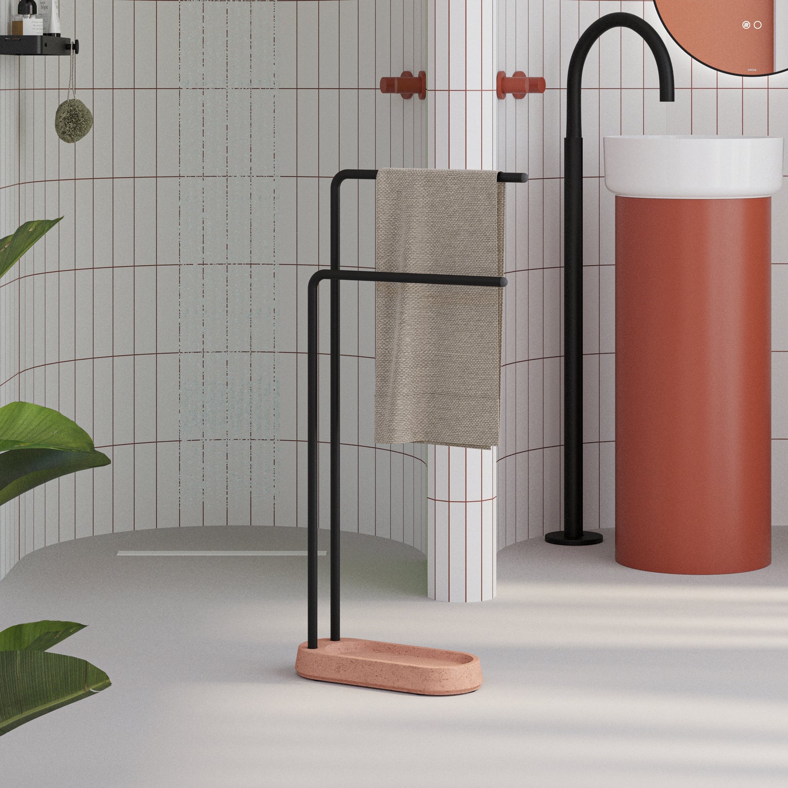 Toallero De Baño Tocten 16 Pul Negro Mate | Envío Gratis