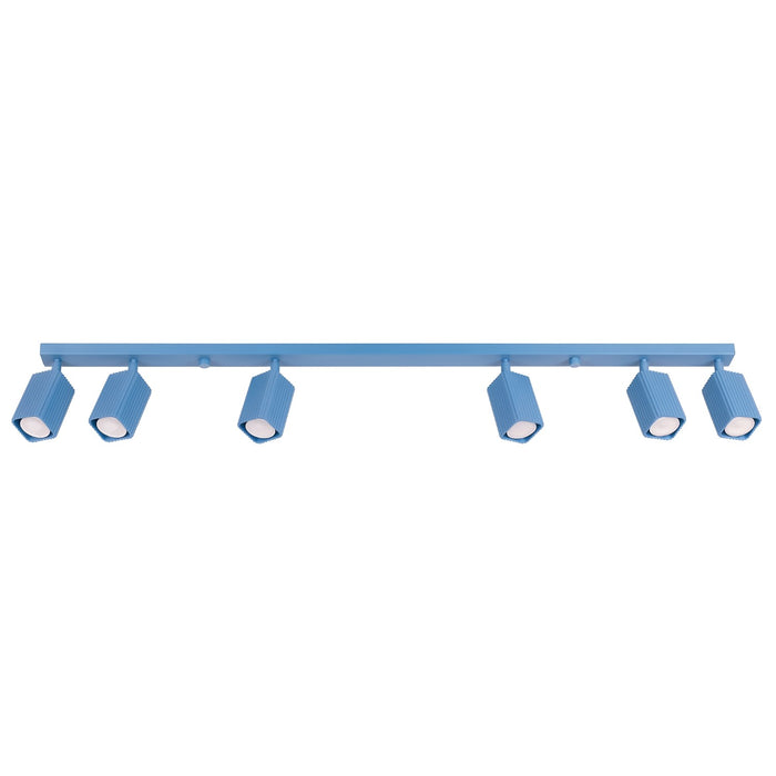 SOLLUX SL.3294 Lámpara De Techo Rayo 6L Azul Celeste
